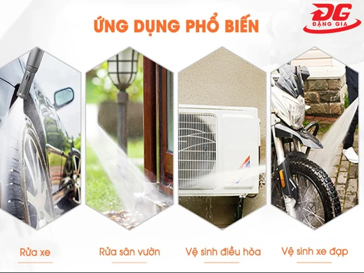 ứng dụng máy phun rửa áp lực Lutian LT-18MB