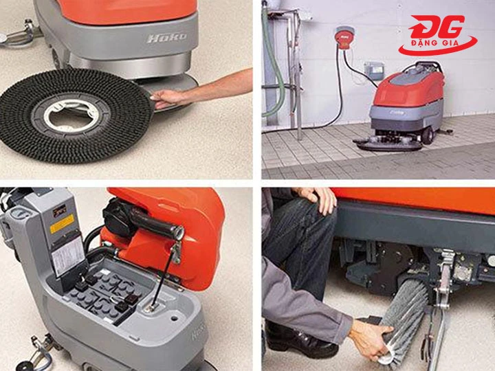 các bộ phận của máy chà sàn Đức Hako
