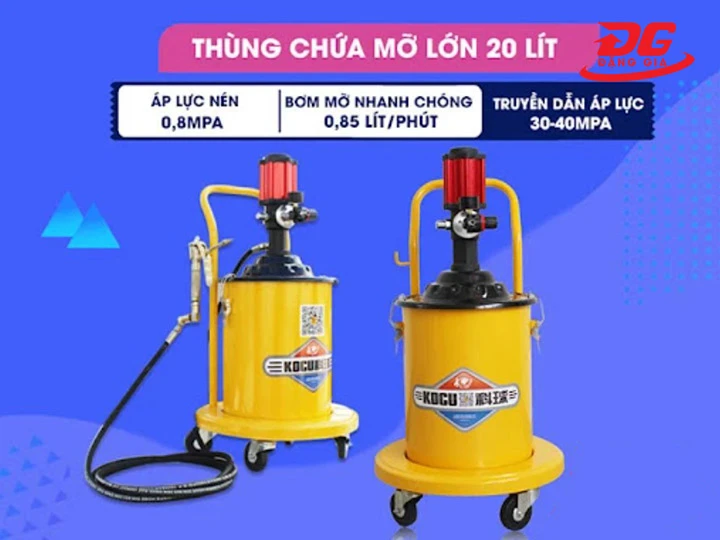 máy bơm mỡ khí nén Kocu GZ-100