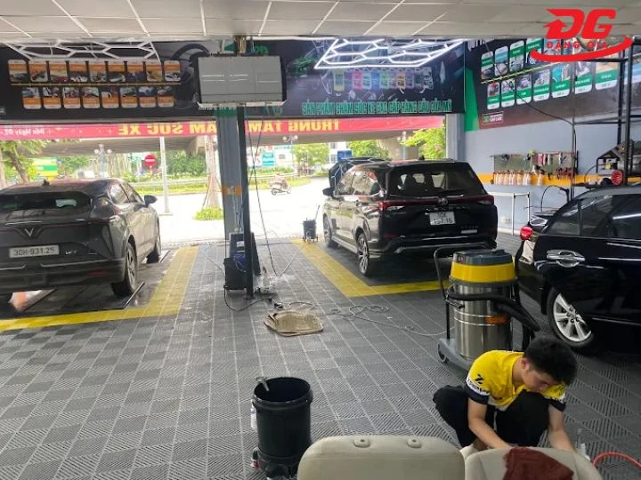 Máy móc cần có tại tiệm rửa xe Bắc Từ Liêm