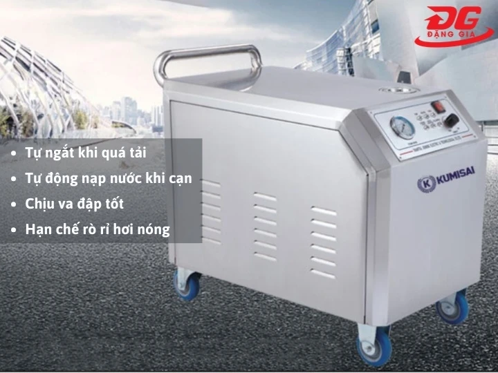 Máy rửa xe hơi nước nóng Kumisai KMS90 an toàn