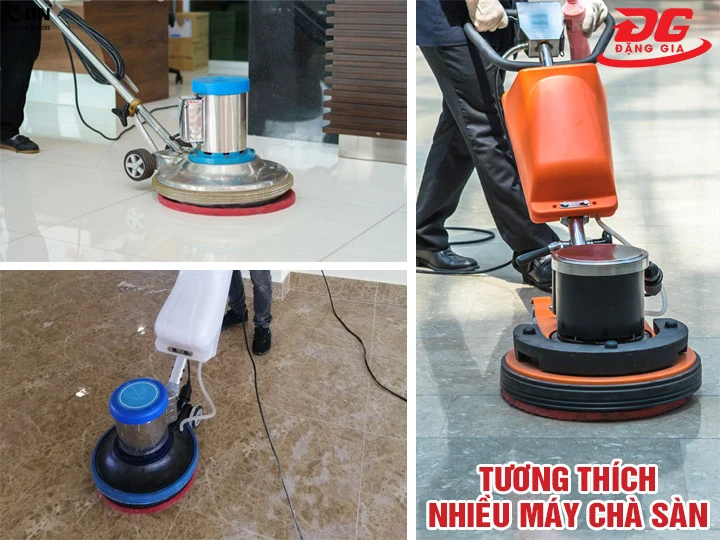 Pad chà sàn 17 inch phù hợp máy chà sàn nào