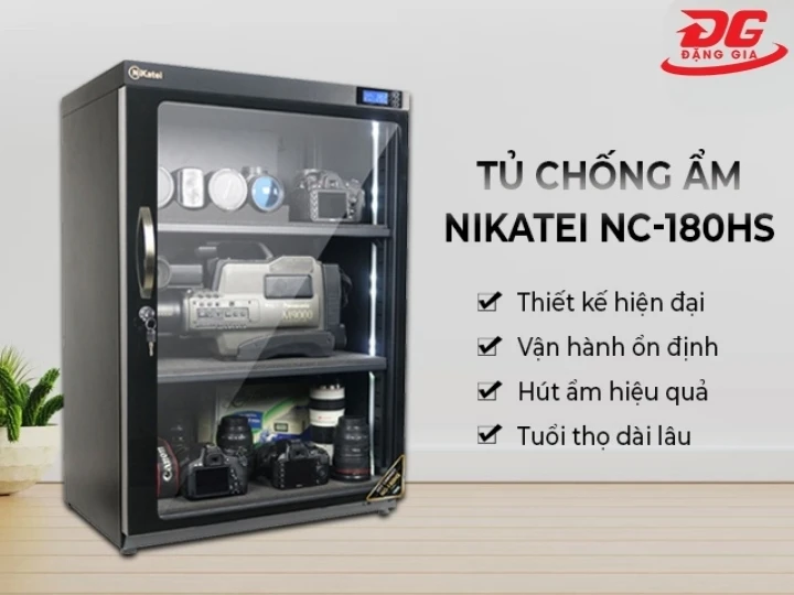 tủ chống ẩm Nikatei NC-180HS (180 lít)