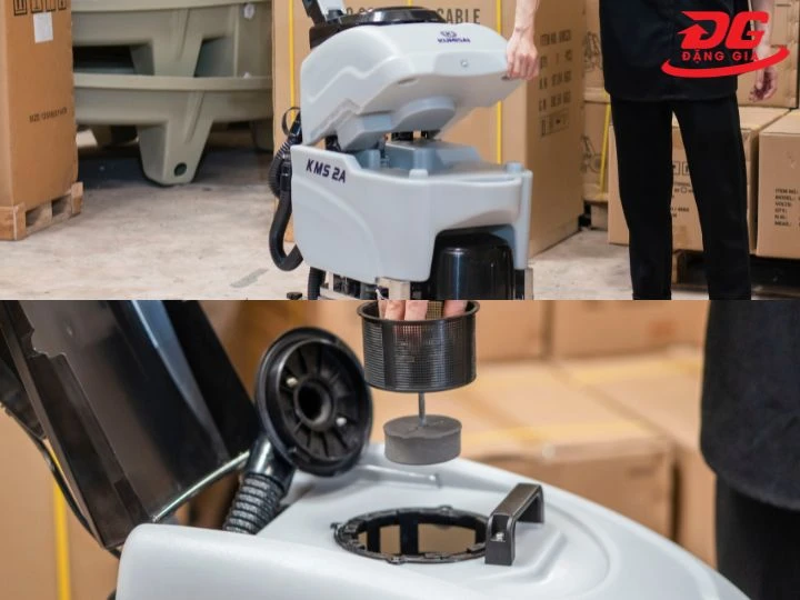 Thùng chứa máy chà sàn liên hợp cánh bướm Kumisai KMS2A