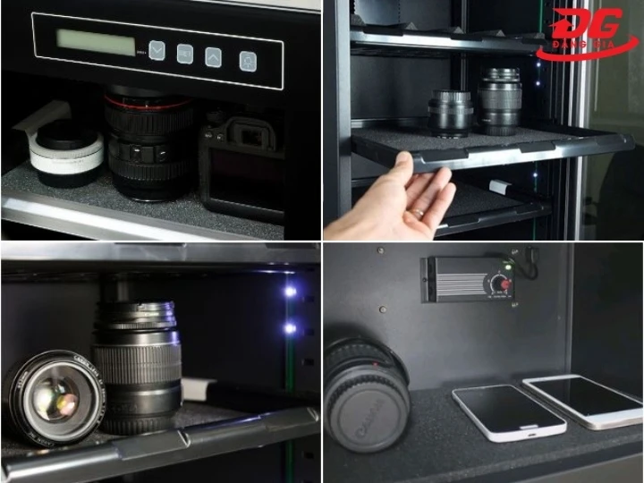 tủ chống ẩm Nikatei NC-180S khoang chứa đồ rộng