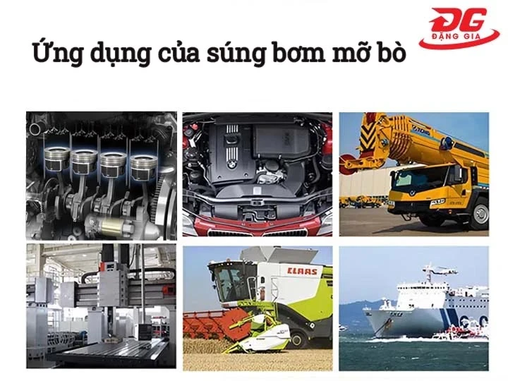 Ứng dụng của súng bơm mỡ