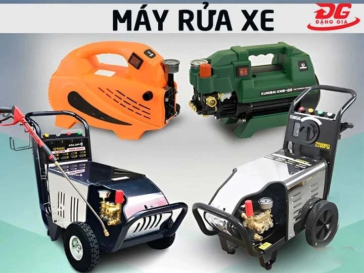 máy xịt rửa xe đa dạng mẫu mã