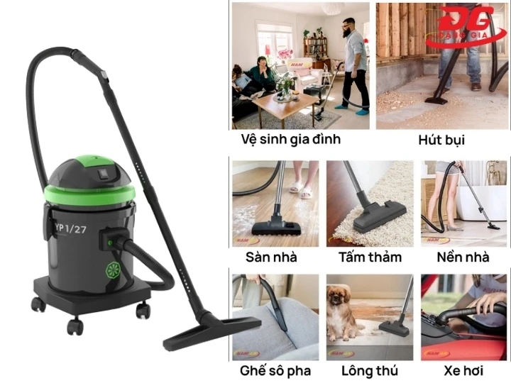 ứng dụng máy hút bụi IPC YP1/27 W&D