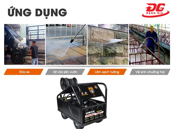 Ứng dụng của máy rửa xe Kumisai 22M58-15T4