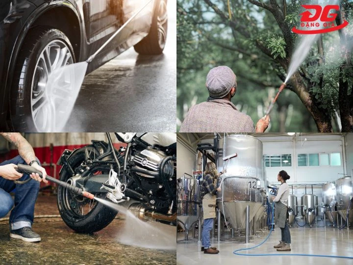 Ứng dụng máy rửa xe Kumisai 18M17.5-3T4