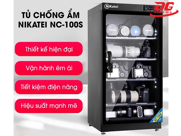 ưu điểm Tủ chống ẩm Nikatei NC-100S (100 lít)