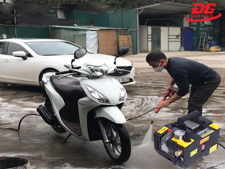 cách sử dụng máy bơm rửa xe Lutian LT 590