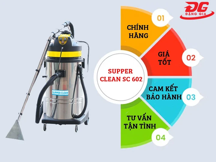 bán máy giặt thảm phun hút Supper Clean SC 602 chính hãng