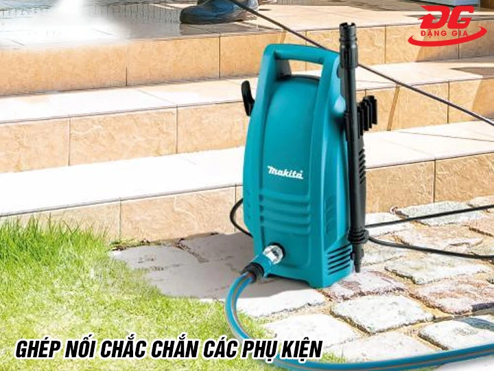 Lắp máy rửa xe Makita HW101 chắc chắn