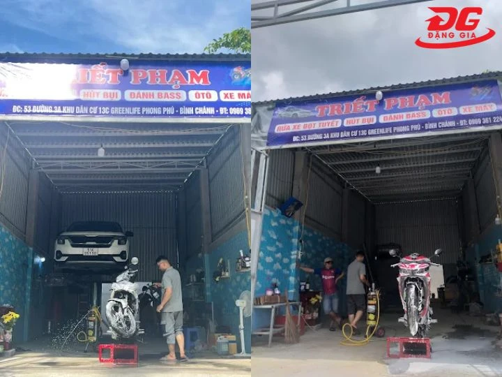Tiệm rửa xe Bình Chánh Triết Phạm