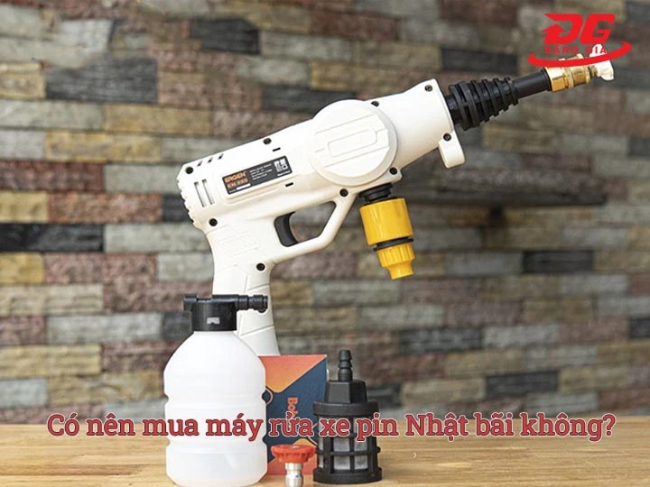 Có nên mua máy rửa xe pin Nhật bãi không