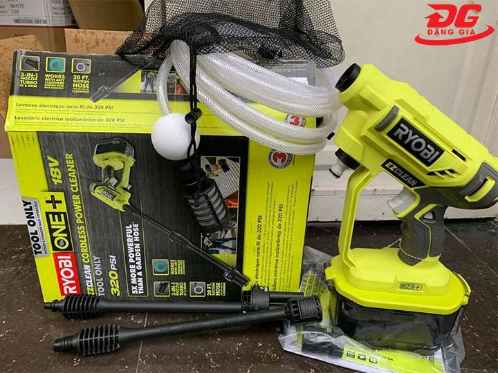 Máy rửa xe pin Nhật bãi Ryobi