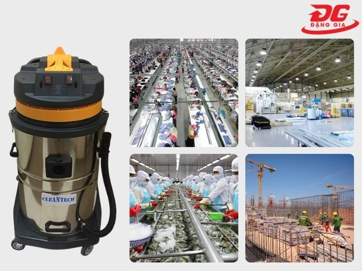 ứng dụng máy hút bụi Clean Tech CT380