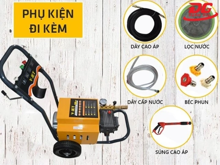 máy xịt rửa xe V-Jet VJ 80/2.2 đa năng