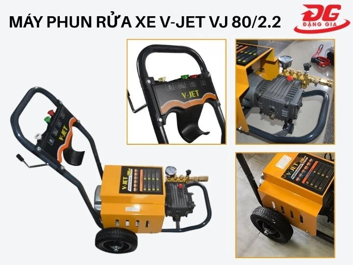 máy xịt rửa xe V-Jet VJ 80/2.2 thiết kế chắc chắn