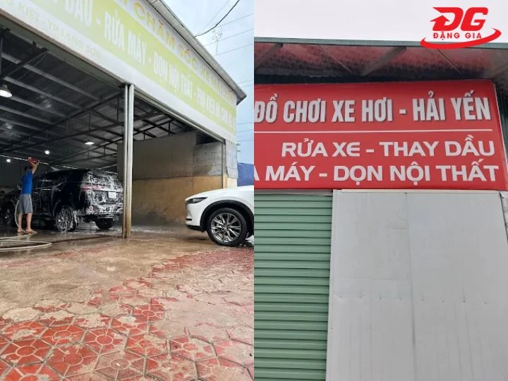 Tiệm rửa xe Lạng Sơn Hải Yến