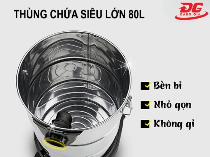 thùng chứa máy hút bụi Clean Tech CT380