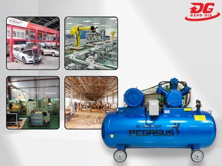 ứng dụng máy nén khí Pegasus TM-W-0.67/8-330L