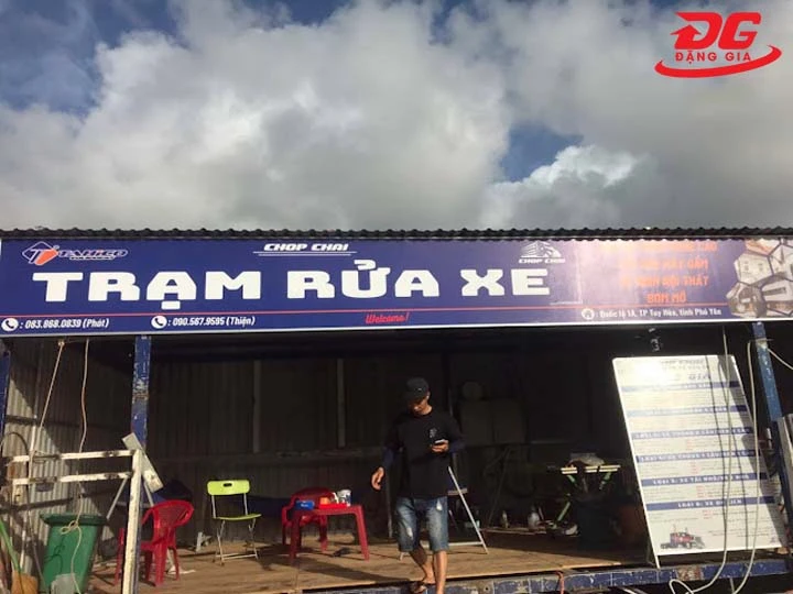 Trạm Rửa xe & Cây Dầu Chóp Chài