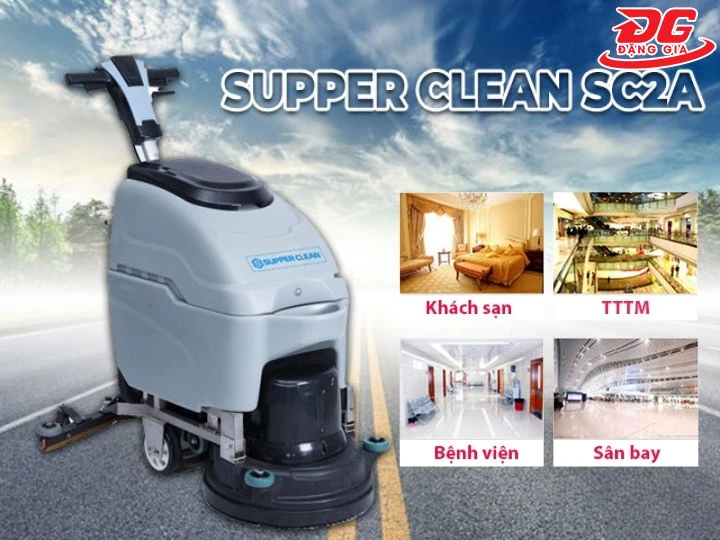 ứng dụng của máy chà sàn liên hợp Supper Clean SC2A