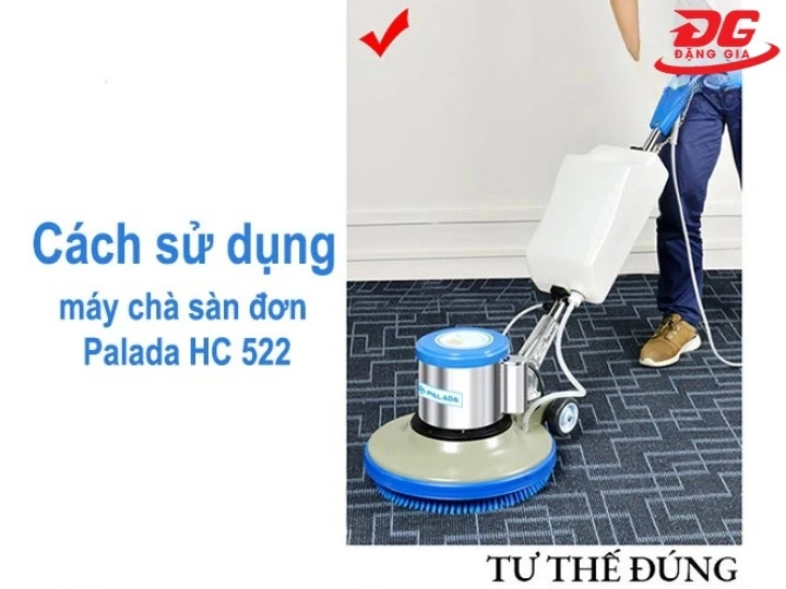 cách dùng máy chà sàn Palada HC 522