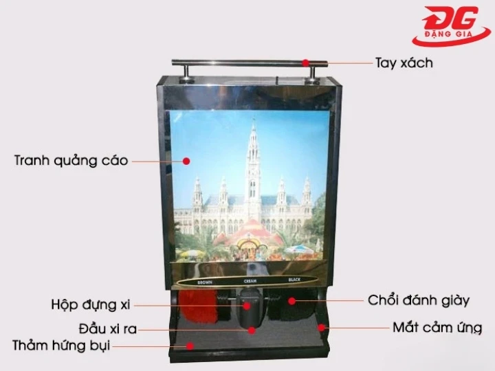 cấu tạo của máy đánh giày QM-SP4