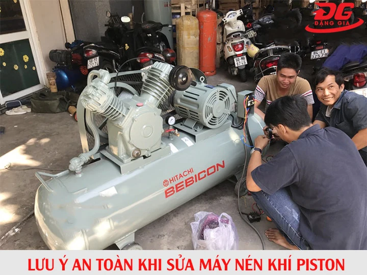 Lưu ý khi sửa chữa máy nén khí piston