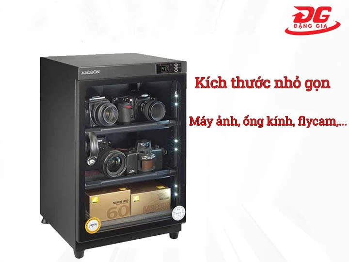 tủ chống ẩm 90L kích thước nhỏ gọn