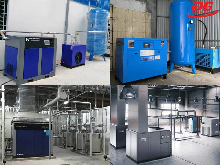 Công suất máy nén khí trục vít