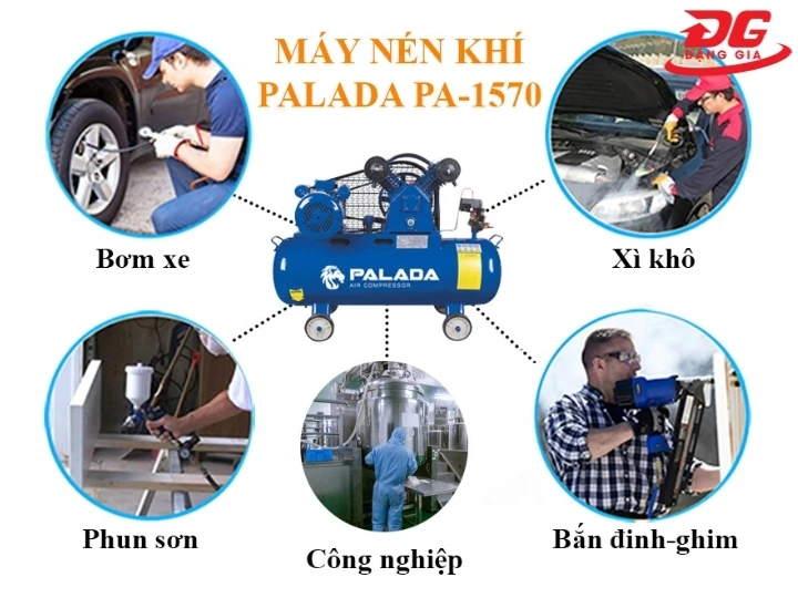 ứng dụng máy nén hơi Palada PA-1570