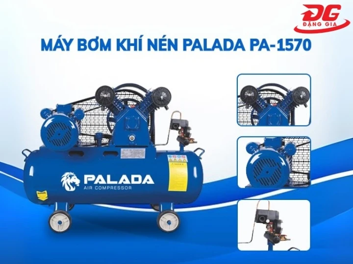 máy nén hơi Palada PA-1570 kết cấu chắc chắn