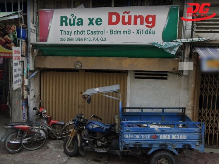 Tiệm rửa xe quận 3 Dũng