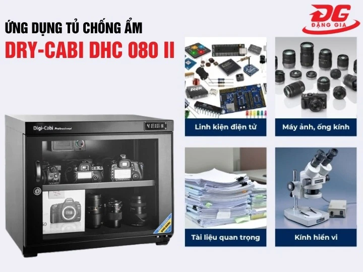 ứng dụng của tủ chống ẩm Dry-Cabi DHC 080 II
