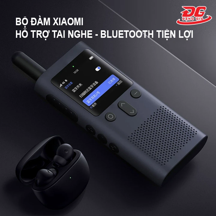 Bộ đàm Xiaomi kết nối tai nghe không dây dễ dàng