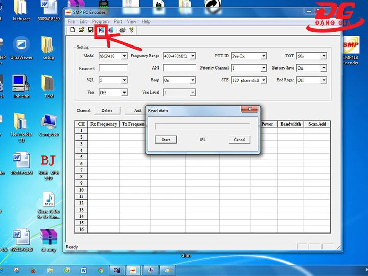 Đọc tần số bộ đàm Motorola