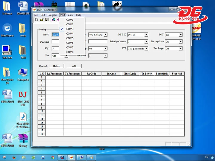 Lưu ý khi cài đặt tần số máy bộ đàm Motorola