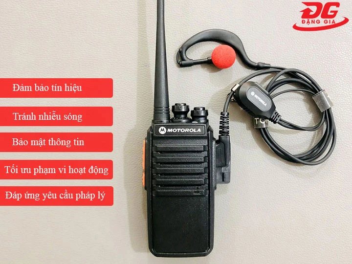ưu điểm của cài đặt tần số máy bộ đàm Motorola