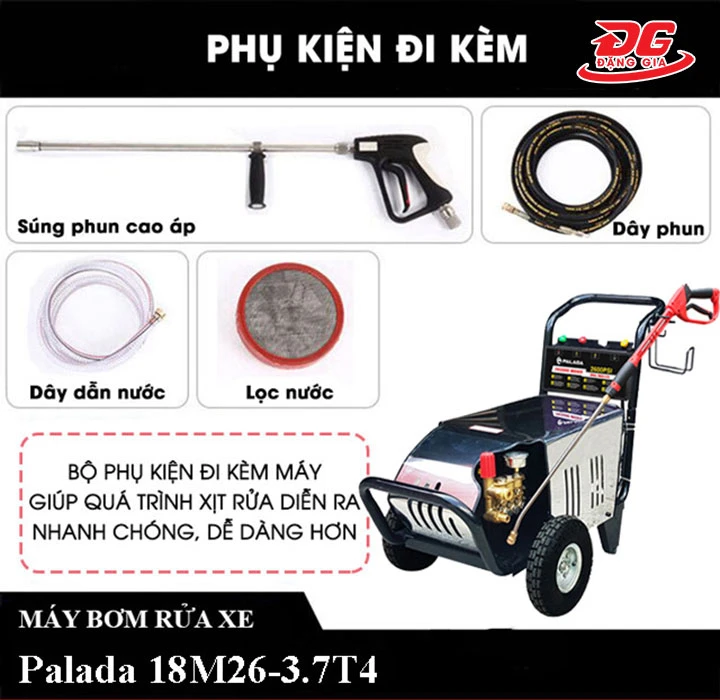 phụ kiện của máy rửa xe Palada 18M26-3.7T4