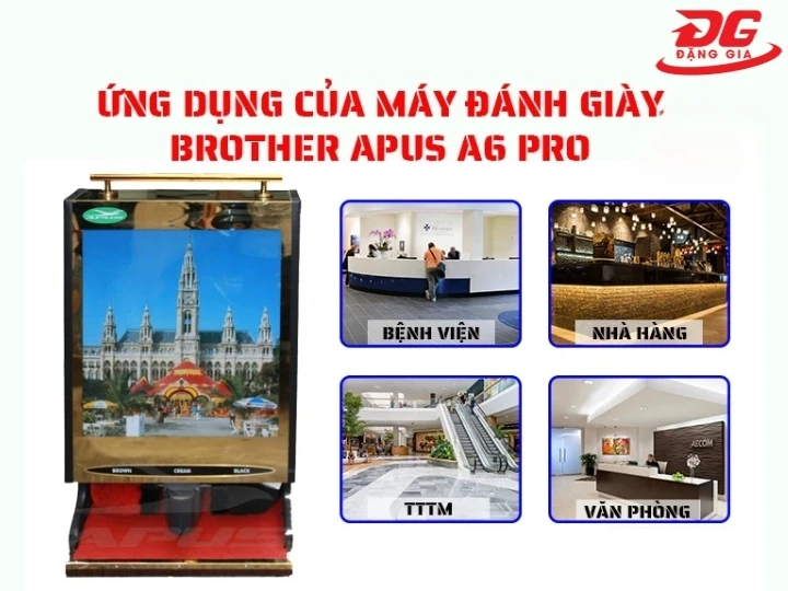 ứng dụng máy đánh giày Brother Apus A6 Pro