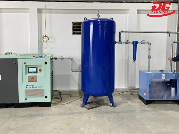Bình chứa khí 500l trong hệ thống khí nén