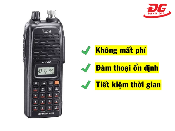lợi ích khi dùng bộ đàm cầm tay icom ic-v82