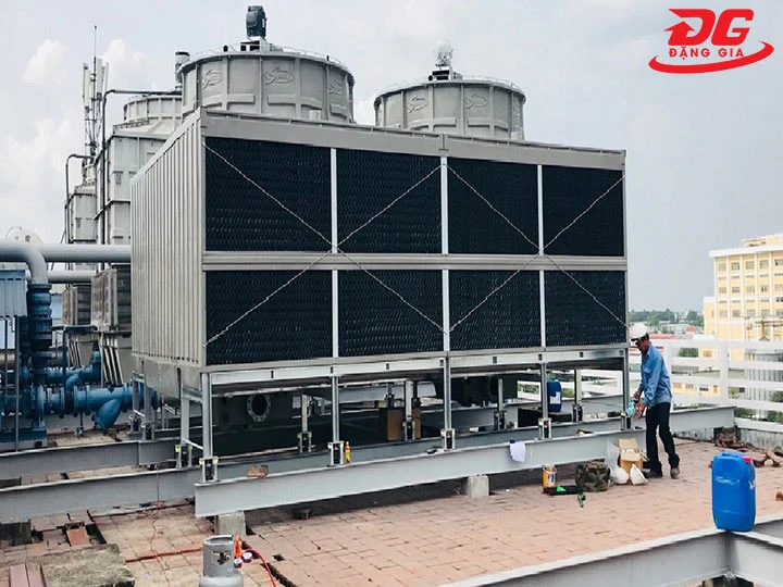 cách lắp đặt tháp giải nhiệt Truwater