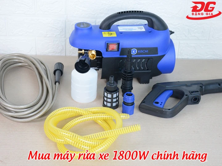 chọn mua máy rửa xe 1800W có thương hiệu uy tín