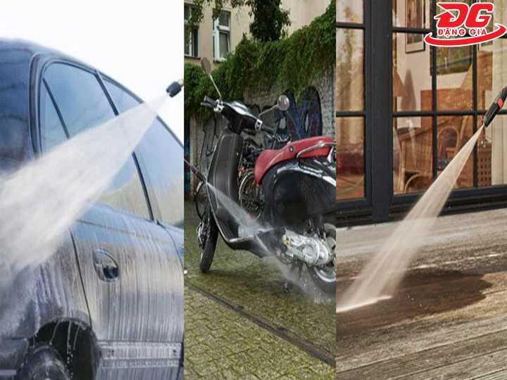 Ứng dụng thực tế của máy rửa xe 2500W