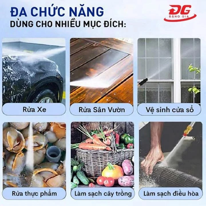 ứng dụng máy rửa xe Kumisai KMS-1805E